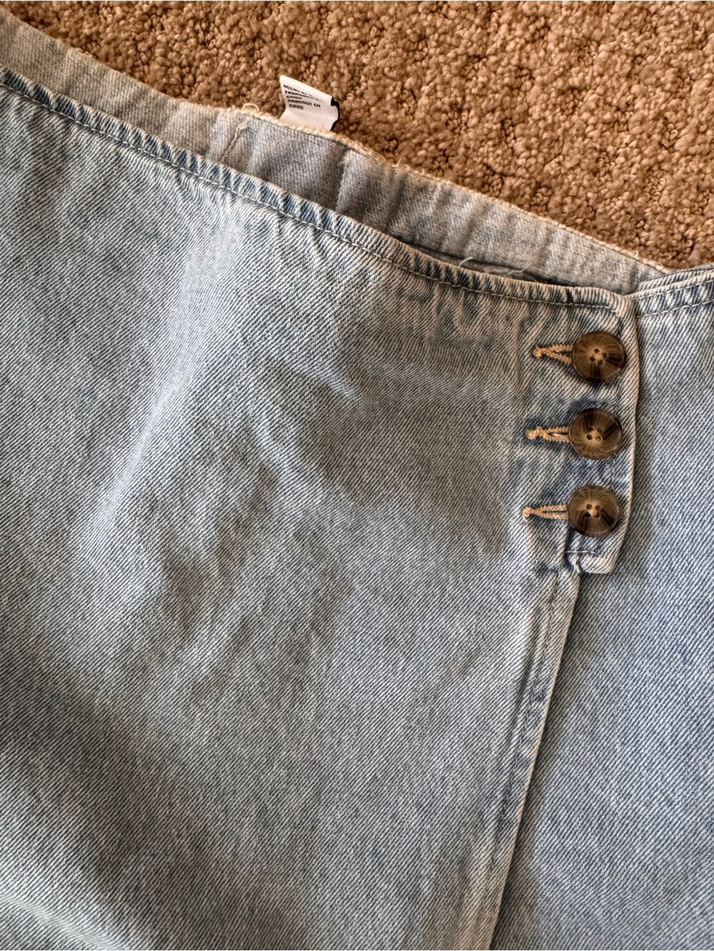 Forever 21 Light Blue Denim Skort - Picture 2 of 5